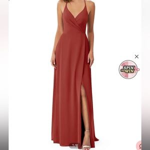 Bridesmaid dress. Terracotta, worn once. Perfect condition. Size 0